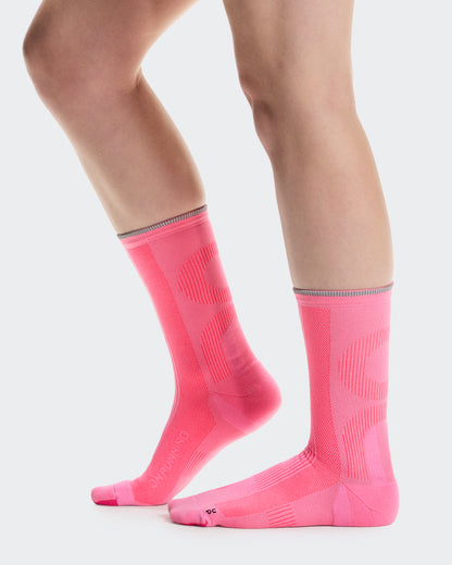 On Elite Run Sock High Raspberry | Pink