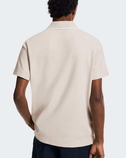 On Courtside Polo Sand | White