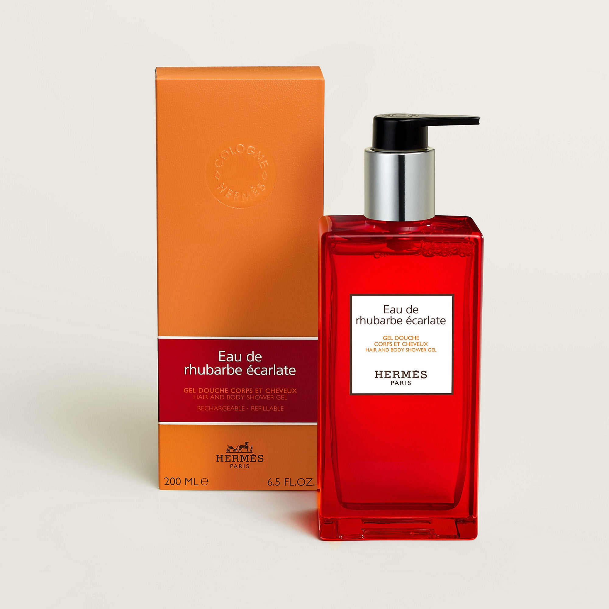  Hermes Eau De Rhubarbe Ecarlate Hair And Body Shower Gel