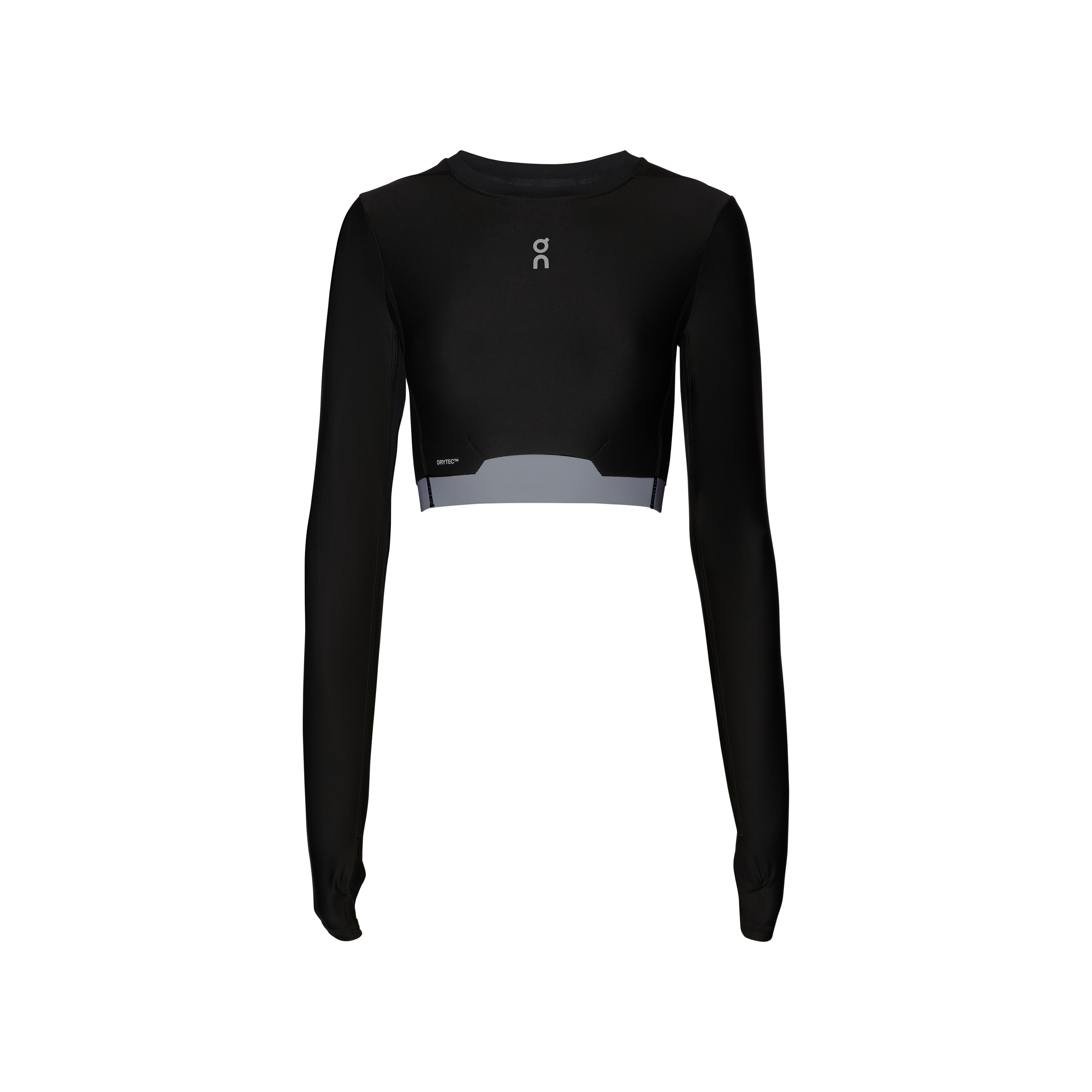 On Train Long Sleeve Crop Black (Women's)