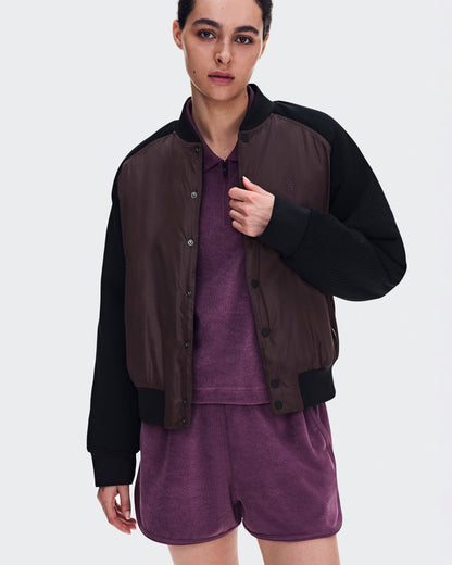 On Courtside Bomber Mulberry | Black (Women'S)