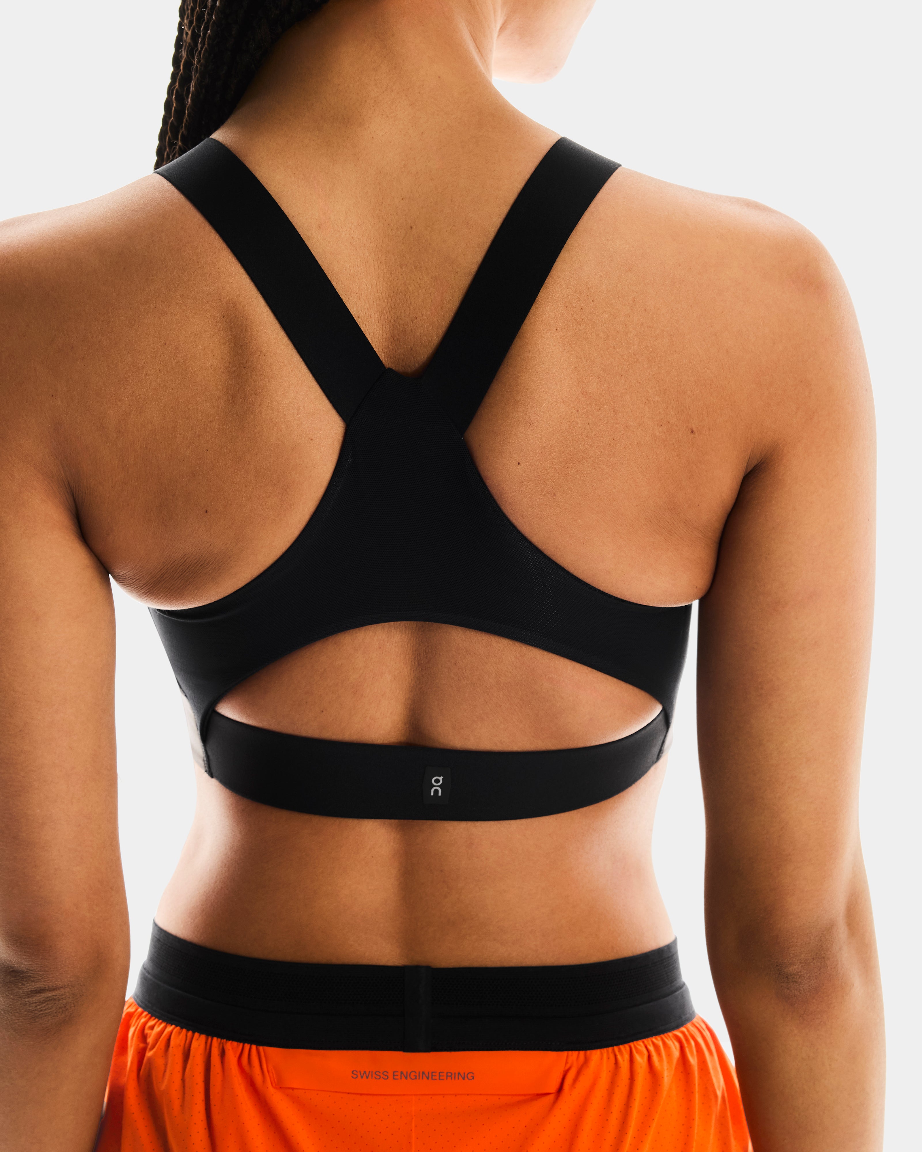 On Performance Bra AOP Cinder | Black (Women's)