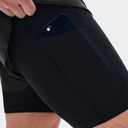 On Zero 2-In-1 Shorts Paf Molasses | Black