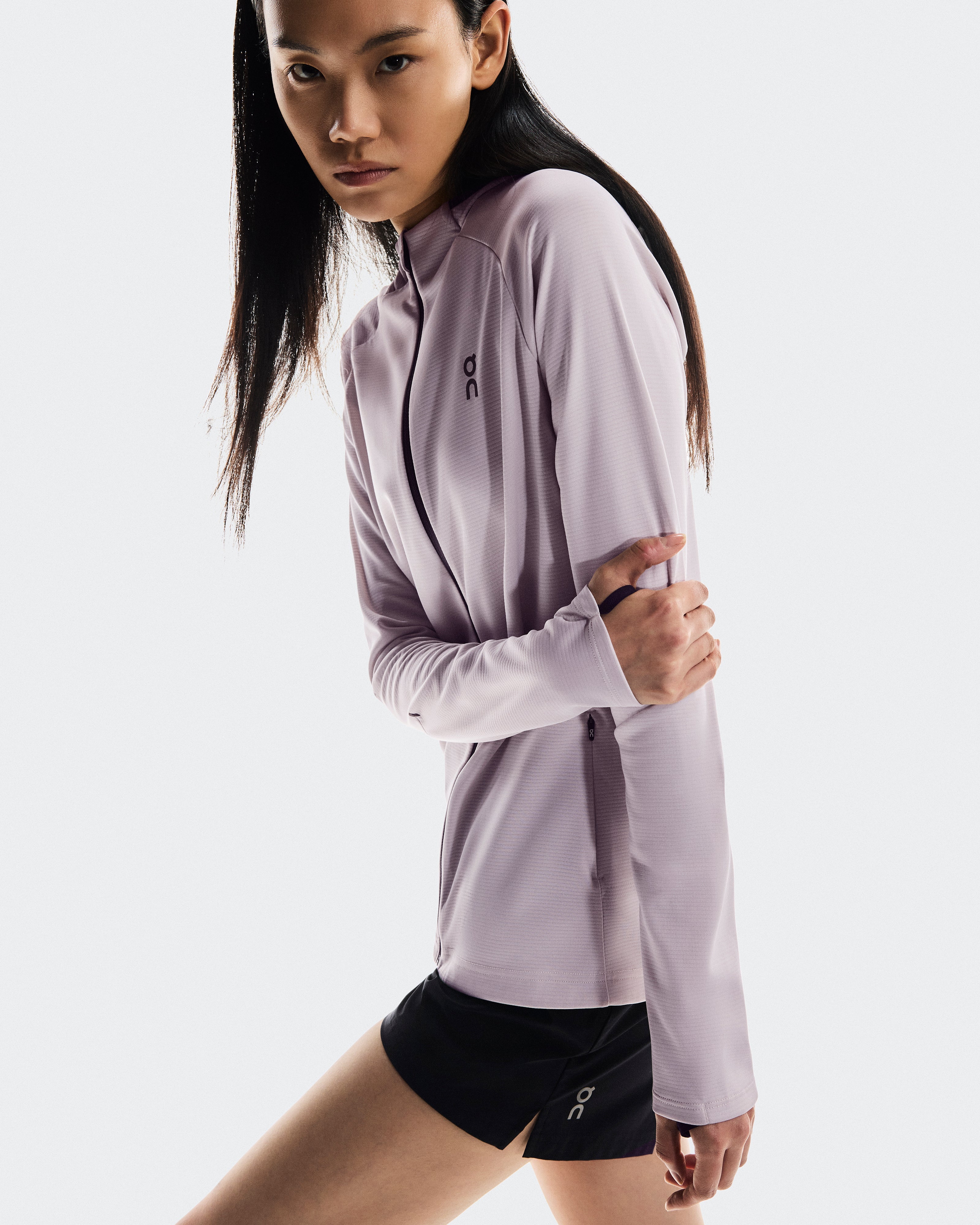 On Climate Zip Hoodie Mauve (Women'S)