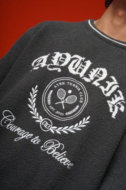 Varsity Sweater (Dark Grey)