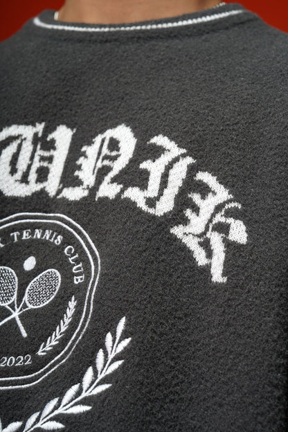 Varsity Sweater (Dark Grey)