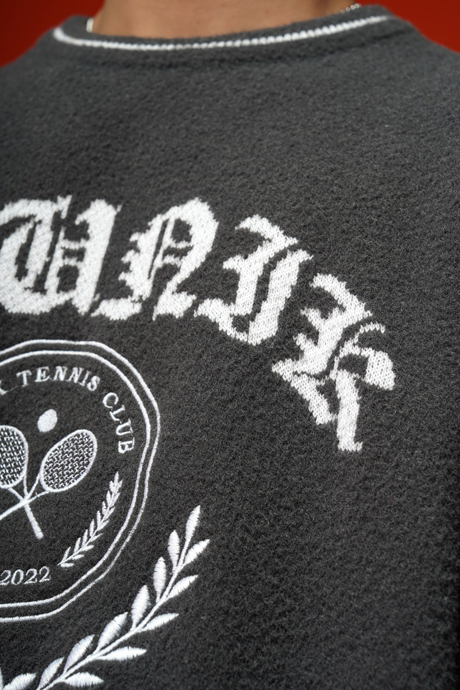 Varsity Sweater (Dark Grey)