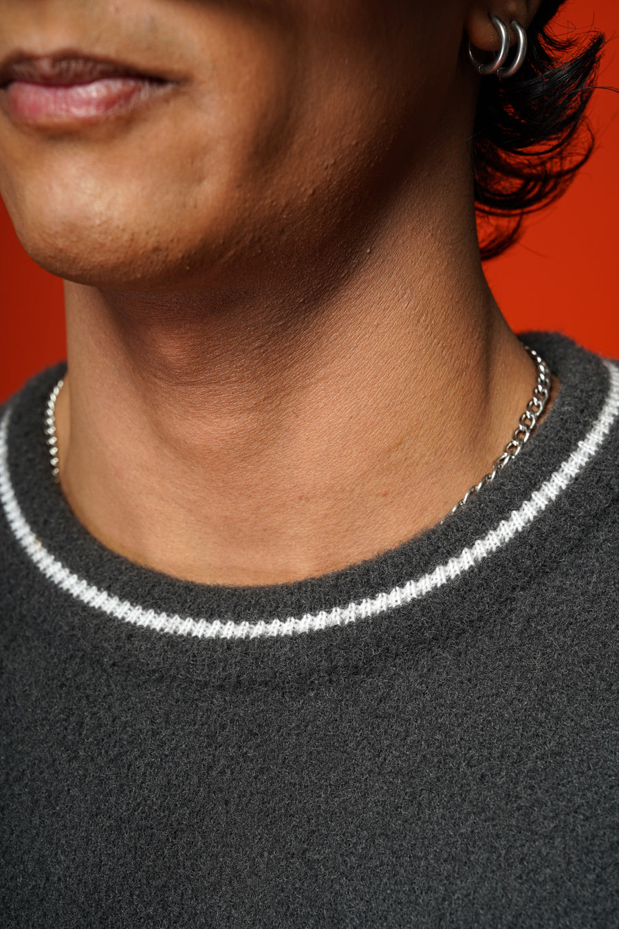 Varsity Sweater (Dark Grey)