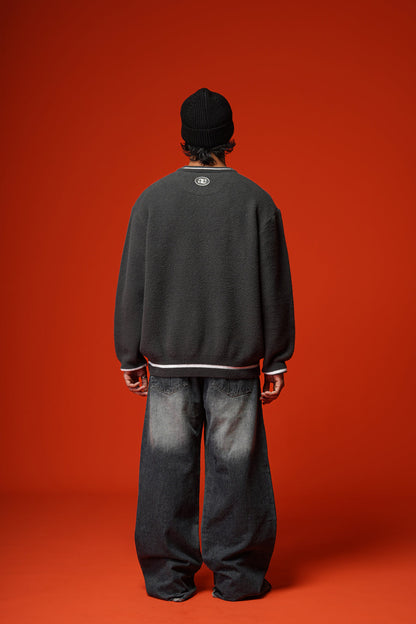 Varsity Sweater (Dark Grey)