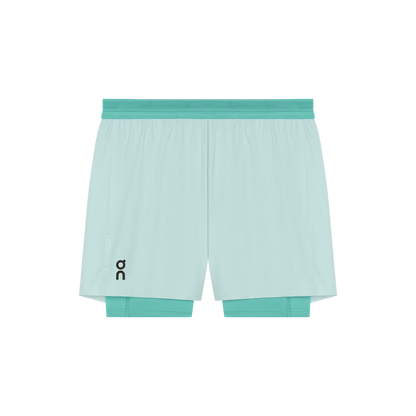 On 5" Performance 2/1 Shorts Flurry | Aquamarine