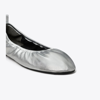 Tory Burch Eddie Ballet SILVER