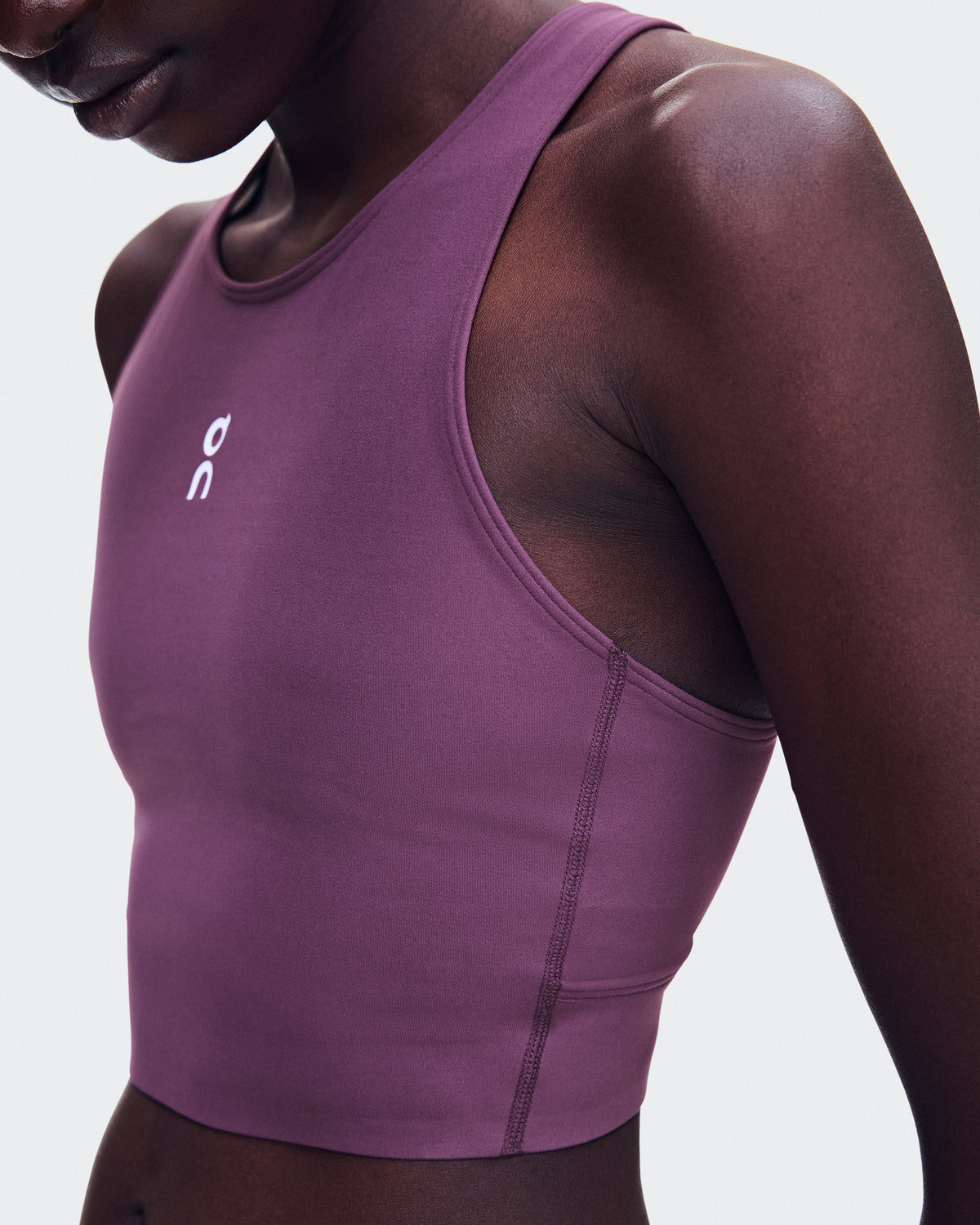On Court Crop Top Cassis (Women'S)
