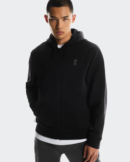 On Focus Tech Zip Hoodie Black