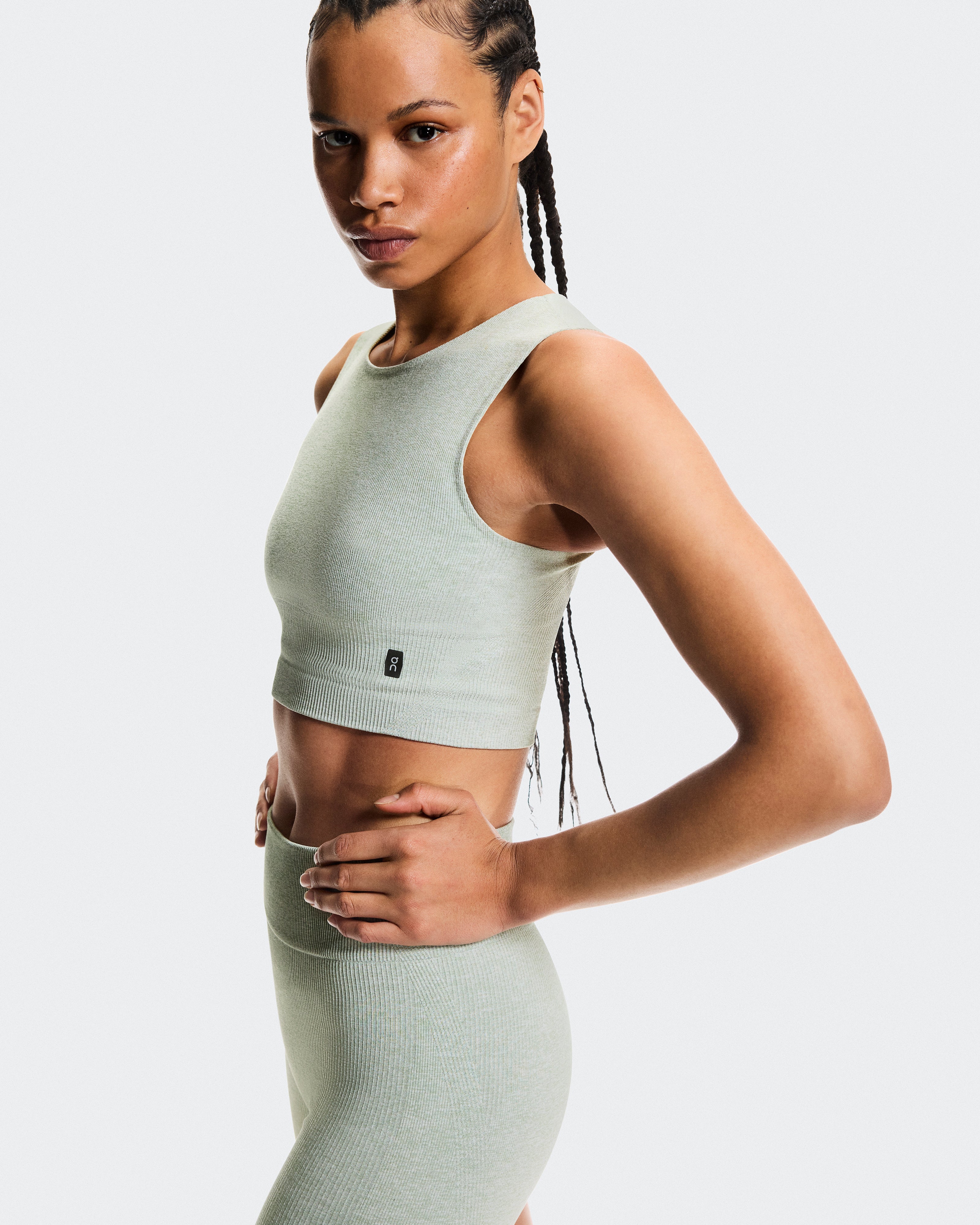 On Studio Knit Crop Mineral Heather (Women'S)