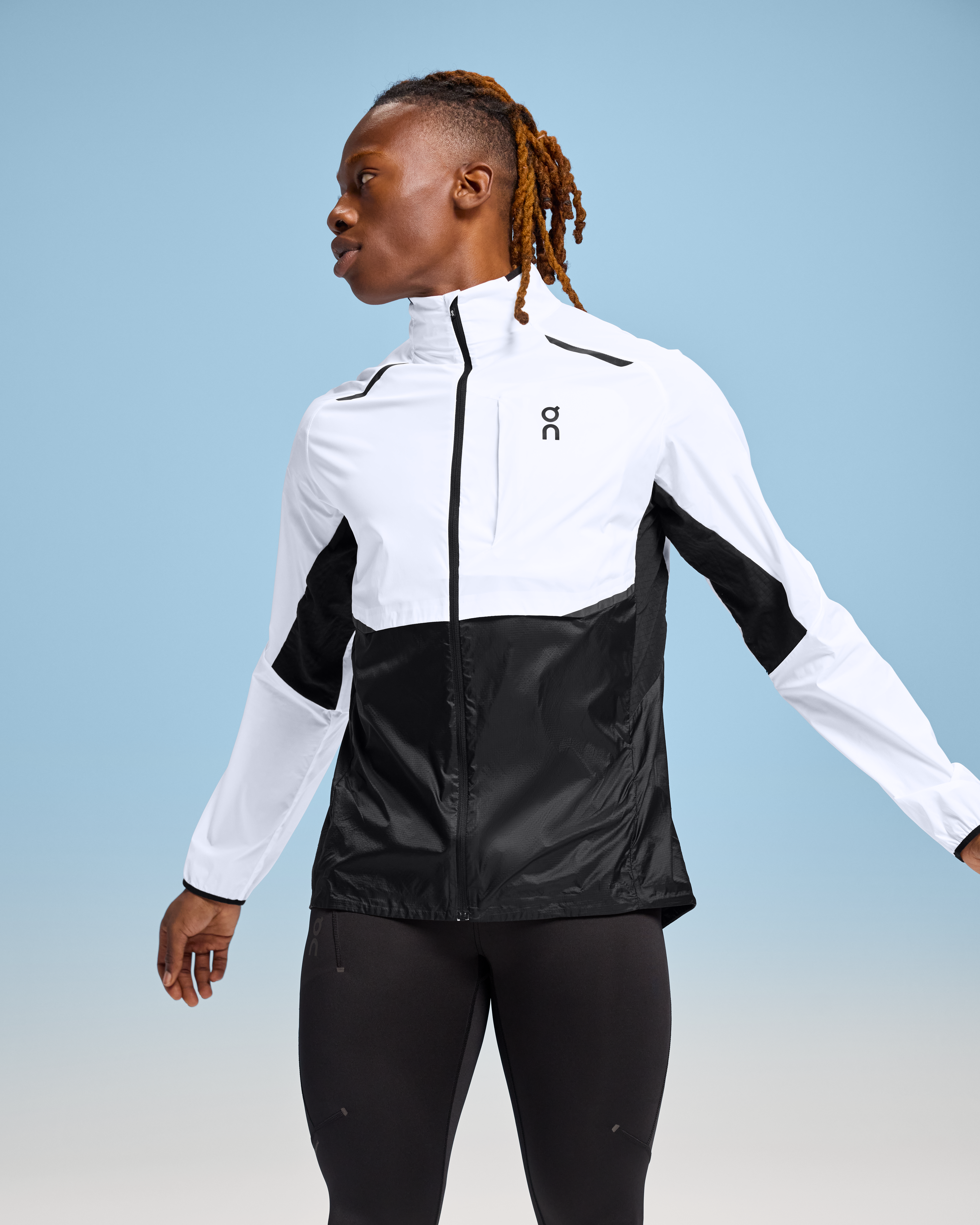 On Weather Jacket White | Black