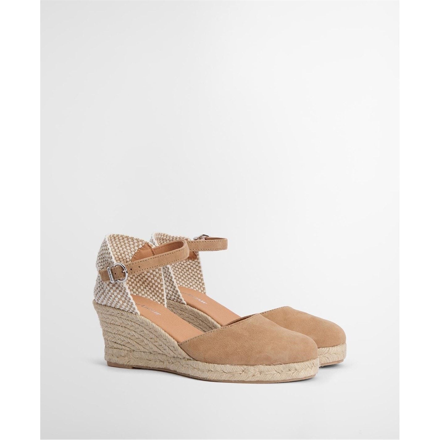  Elder Espadrille Wedges Tan Suede