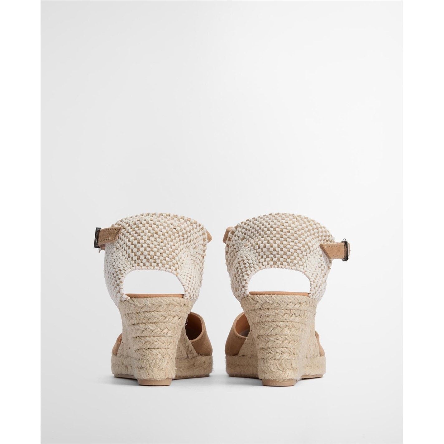  Elder Espadrille Wedges Tan Suede