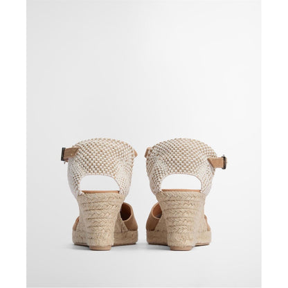  Elder Espadrille Wedges Tan Suede