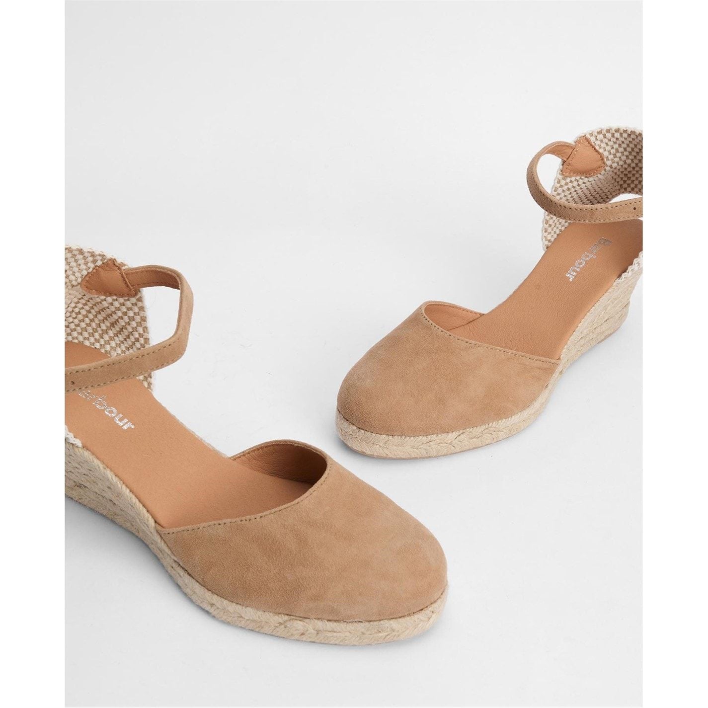  Elder Espadrille Wedges Tan Suede