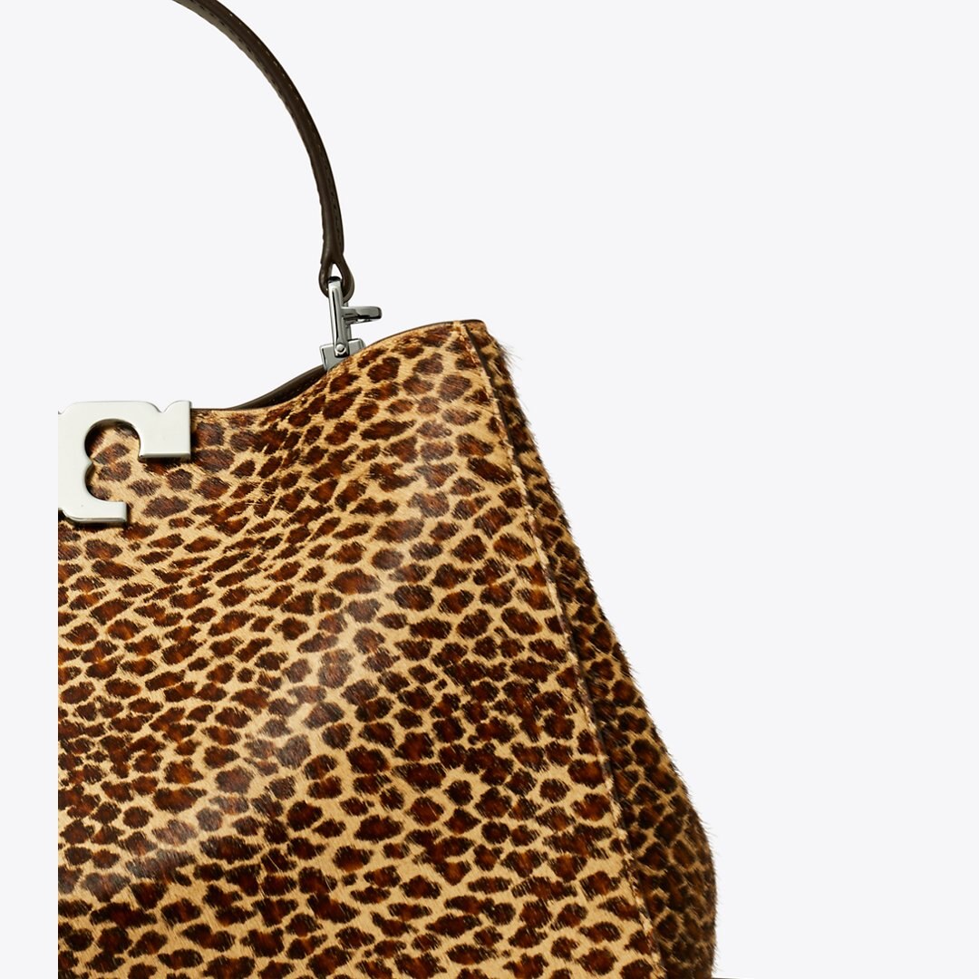 Tory Burch Eleanor Calf Hair Satchel Multi