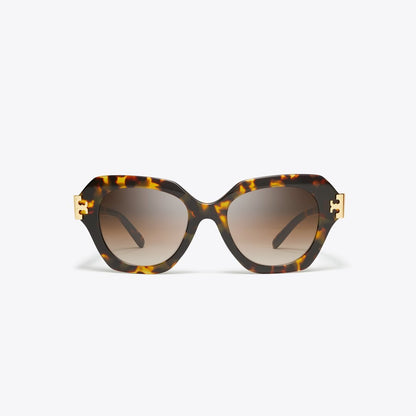 Tory Burch Eleanor Cat-Eye Sunglasses DARK TORTOISE/BROWN GRADIENT
