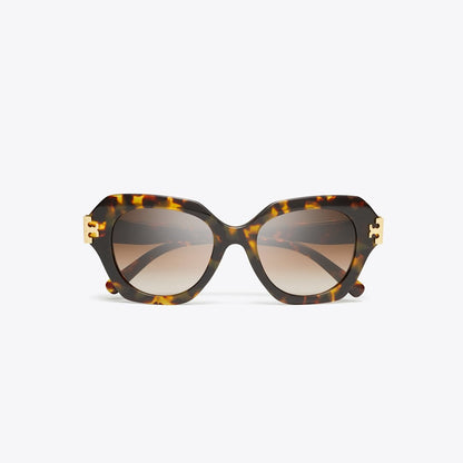 Tory Burch Eleanor Cat-Eye Sunglasses DARK TORTOISE/BROWN GRADIENT