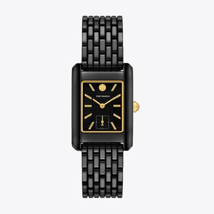 Tory Burch Eleanor Ceramic Watch BLACK CERAMIC