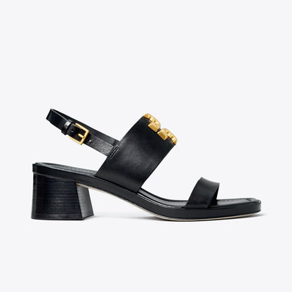 Tory Burch Eleanor Heel Sandal PERFECT BLACK