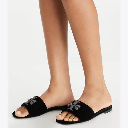 Tory Burch Eleanor Pav Slide PERFECT BLACK