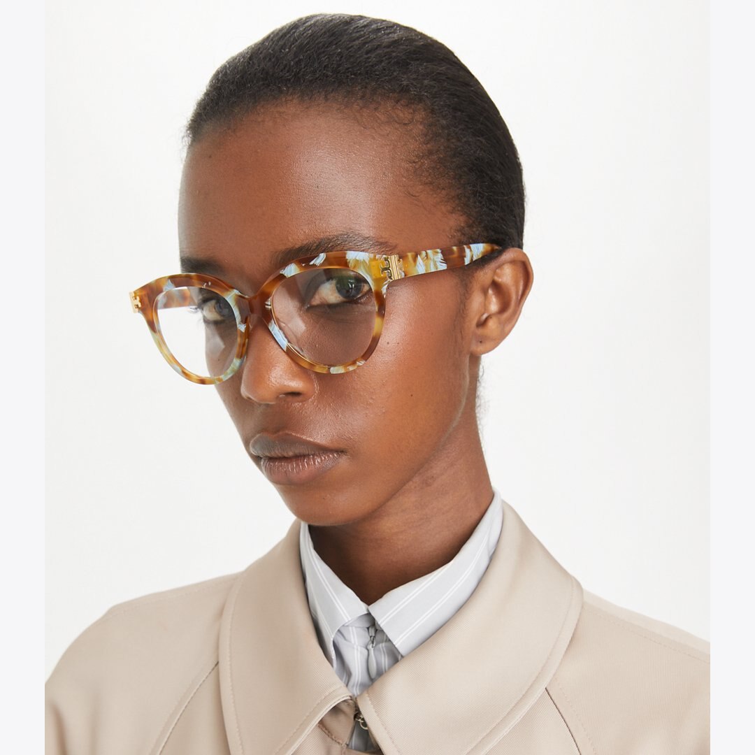 Tory Burch Eleanor Round Eyeglasses GRADIENT TORTOISE
