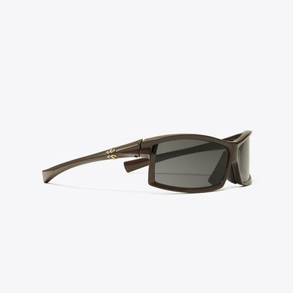 Tory Burch Eleanor Runway Sunglasses BROWN/DARK GREY