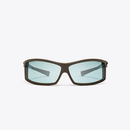 Tory Burch Eleanor Runway Sunglasses BROWN/LIGHT BLUE