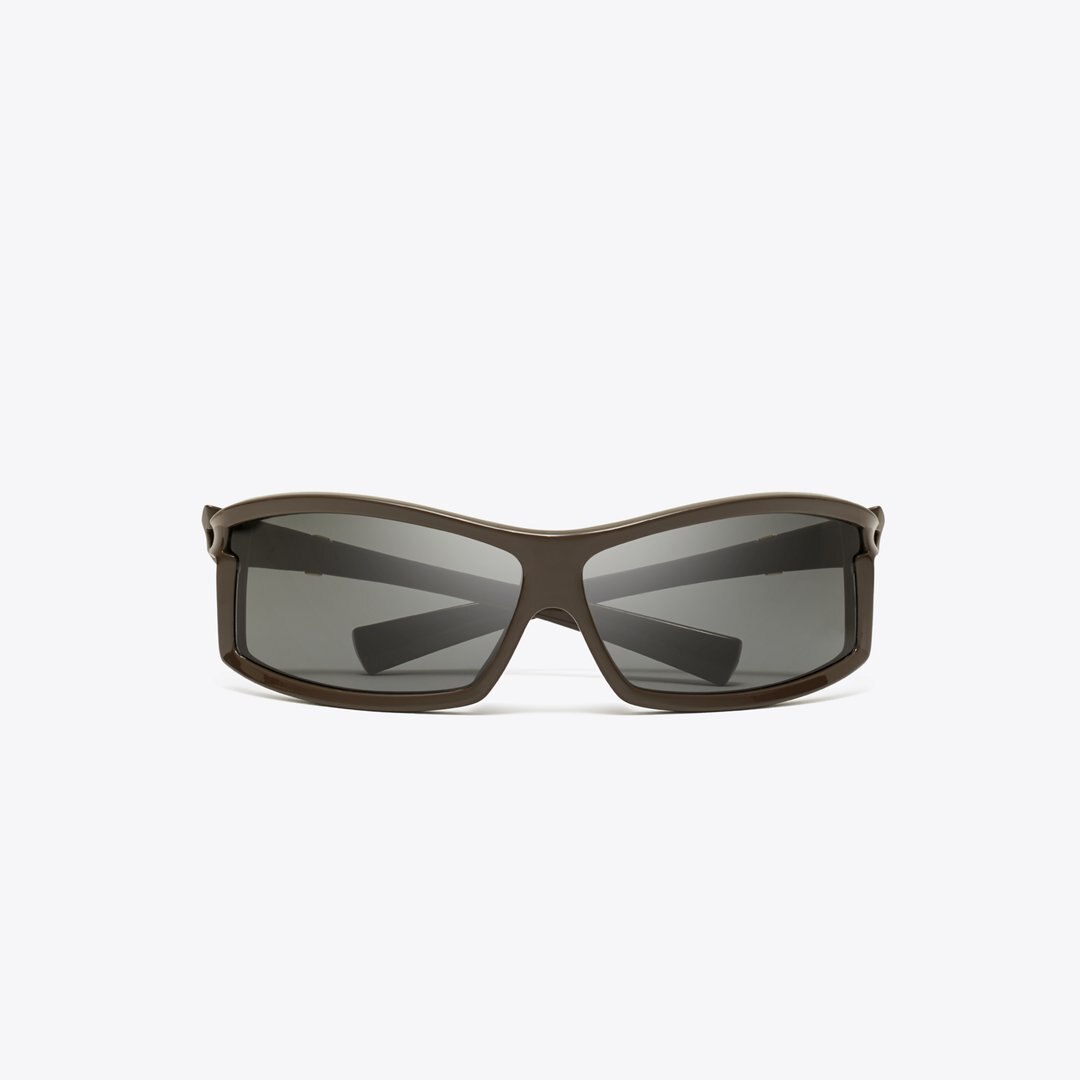 Tory Burch Eleanor Runway Sunglasses BROWN/DARK GREY