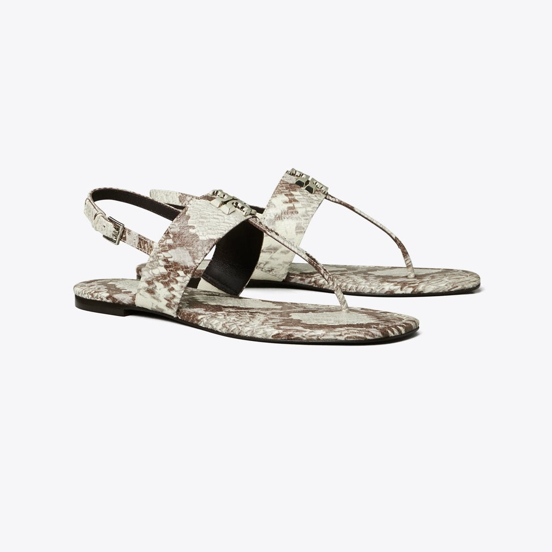 Tory Burch Eleanor Sandal GRANITE ROCCIA / GOLD