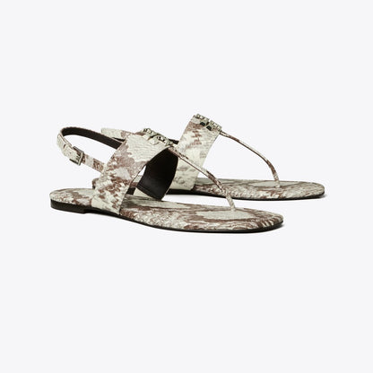 Tory Burch Eleanor Sandal GRANITE ROCCIA / GOLD