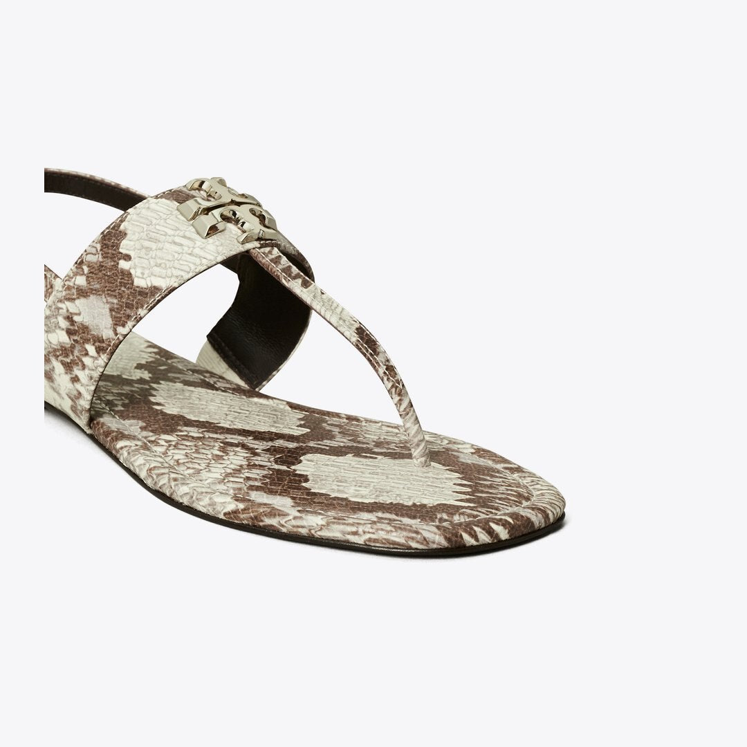 Tory Burch Eleanor Sandal GRANITE ROCCIA / GOLD
