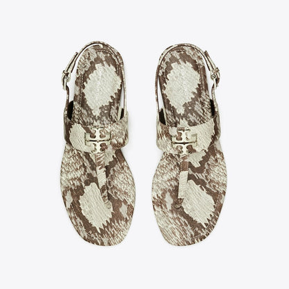 Tory Burch Eleanor Sandal GRANITE ROCCIA / GOLD