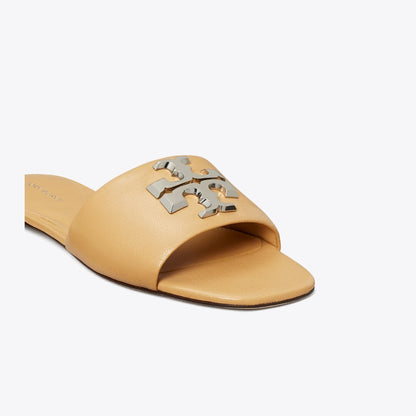 Tory Burch Eleanor Slide HONEYCOMB TAN / SILVER