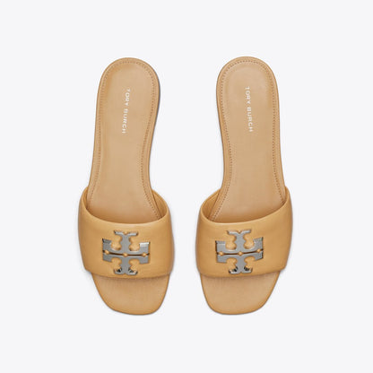 Tory Burch Eleanor Slide HONEYCOMB TAN / SILVER