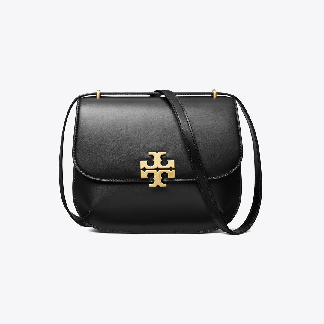 Tory Burch Eleanor Slim Saddlebag Black