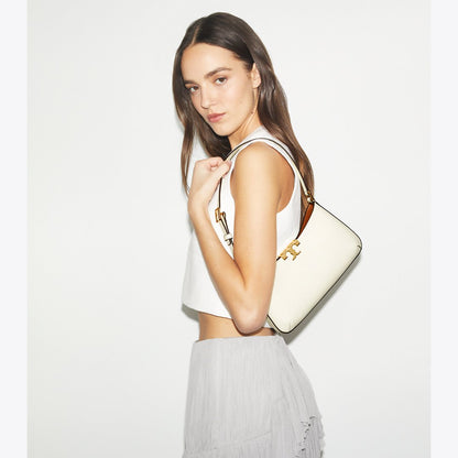 Tory Burch Eleanor Slim Shoulder Bag Warm White