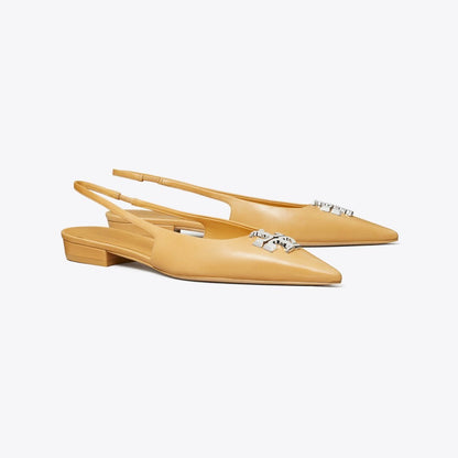 Tory Burch Eleanor Slingback Flat HONEYCOMB TAN