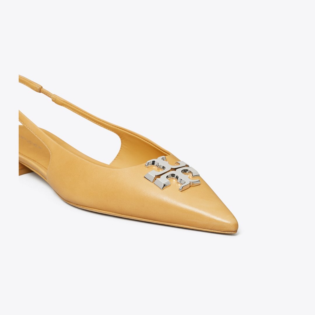 Tory Burch Eleanor Slingback Flat HONEYCOMB TAN