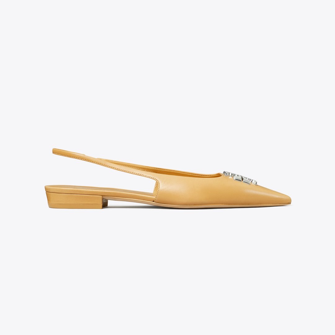 Tory Burch Eleanor Slingback Flat HONEYCOMB TAN
