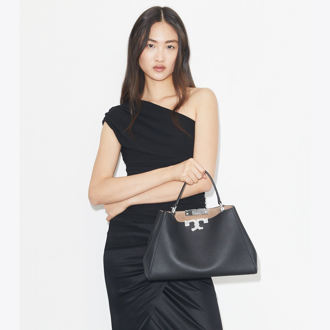 Tory Burch Eleanor Soft Satchel Black