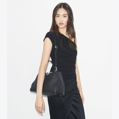 Tory Burch Eleanor Soft Satchel Black