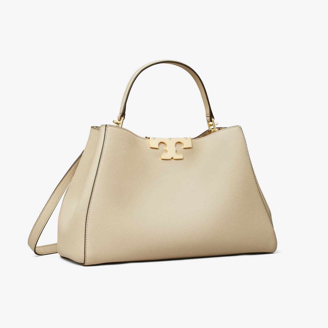 Tory Burch Eleanor Soft Satchel Light Stone