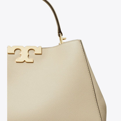 Tory Burch Eleanor Soft Satchel Light Stone