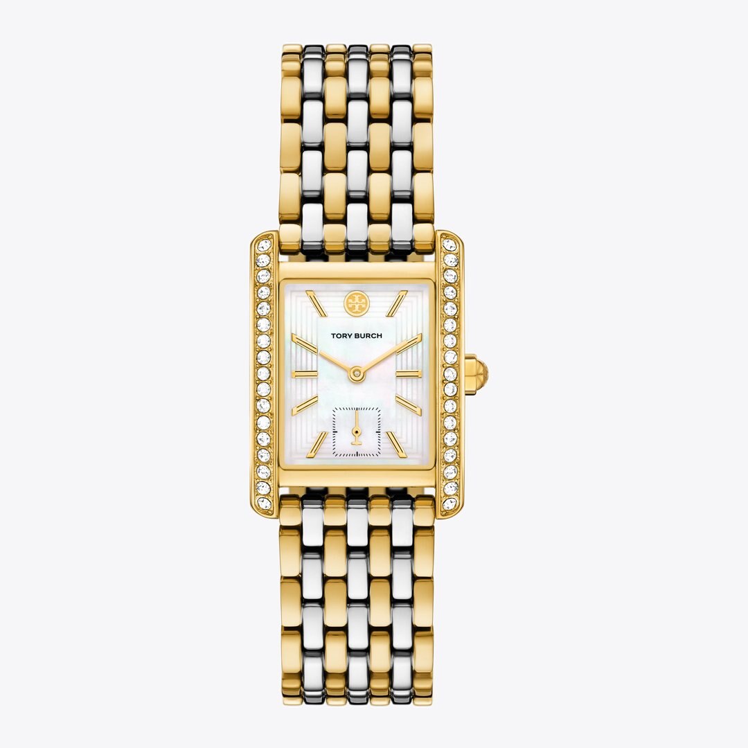Tory Burch Eleanor Watch MOP/STONES/TWO-TONE