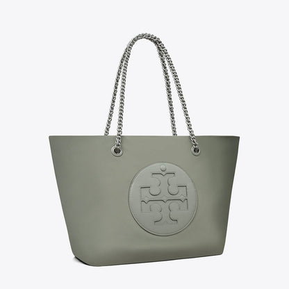 Tory Burch Ella Chain Tote Shale Rock